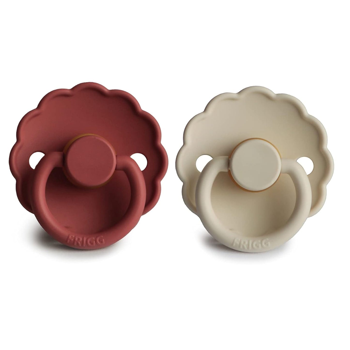 Frigg Chupete Chupete Redondo de Caucho Natural X2 Daisy Talla 2 Baked Clay / Cream - Frigg FRI76222413
