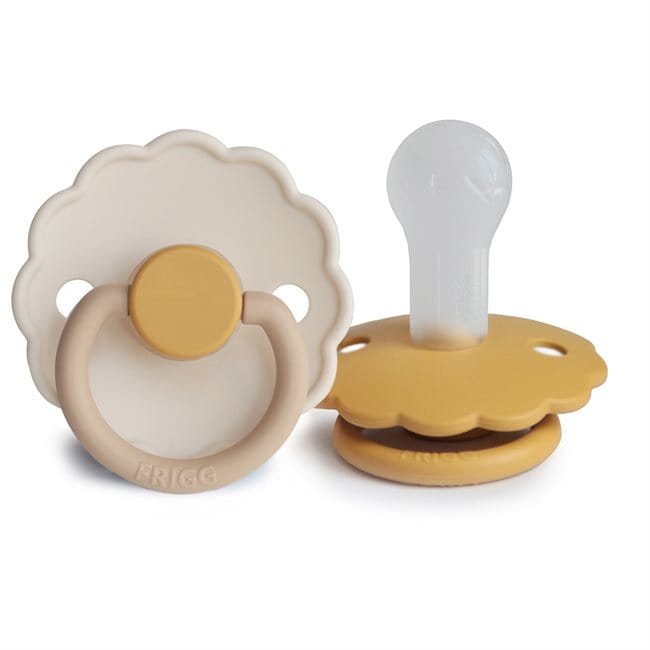 Frigg Chupete Chupete Redondo Silicona X2 Daisy Talla 2 Chamomilla / Miel Gold - Frigg FRI75222483