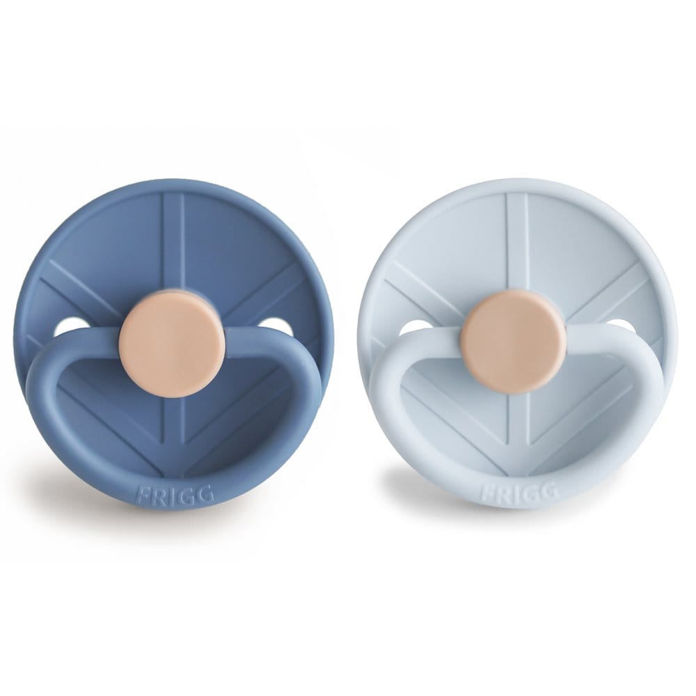 Frigg Chupete Chupete Redondo Silicone X2 Viking Talla 1 Ocean View / Powder Blue - Frigg FRI101551