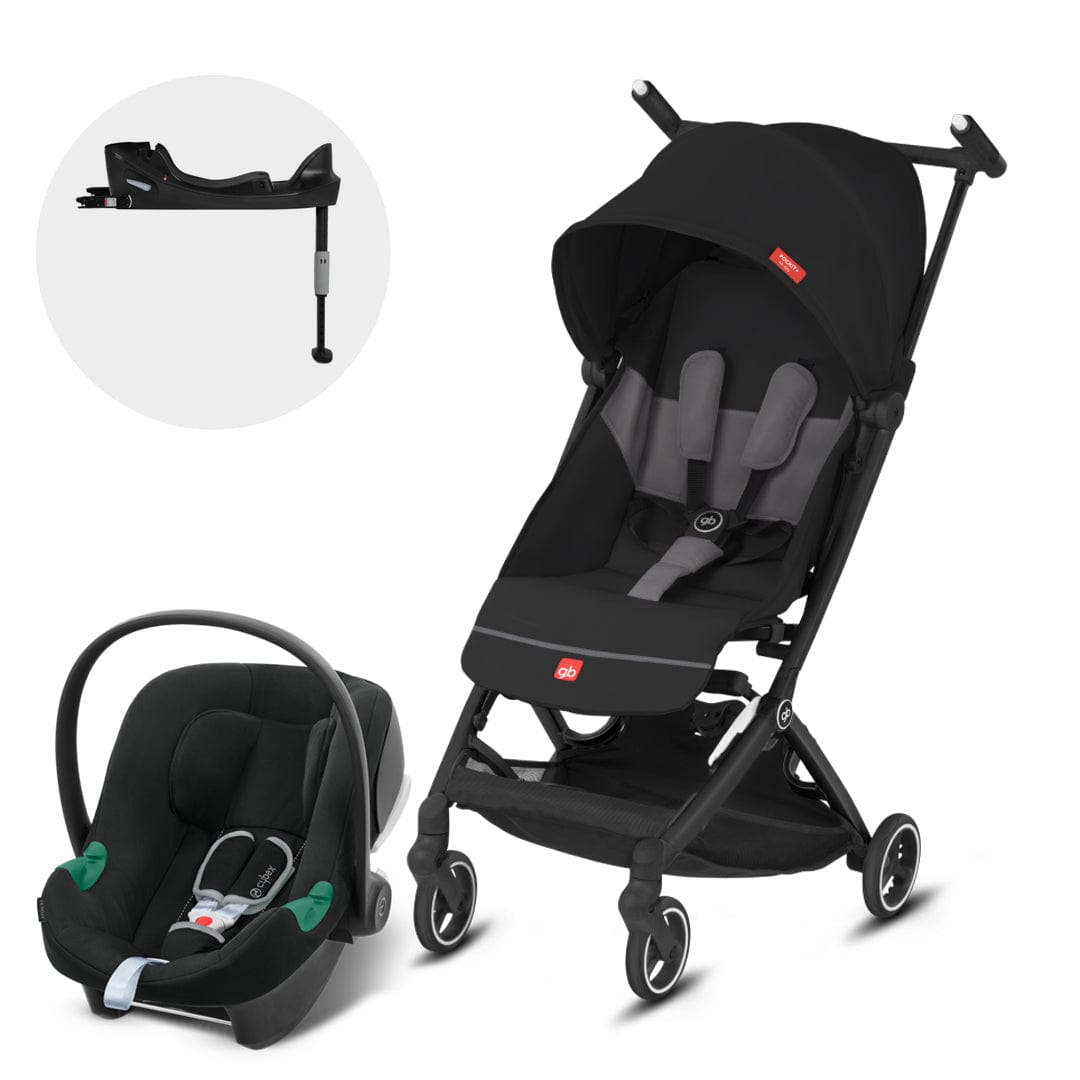 GB Coches Travel System Travel System coche pockit plus all city velvet black + Aton B2 + Base CBX1662159123494
