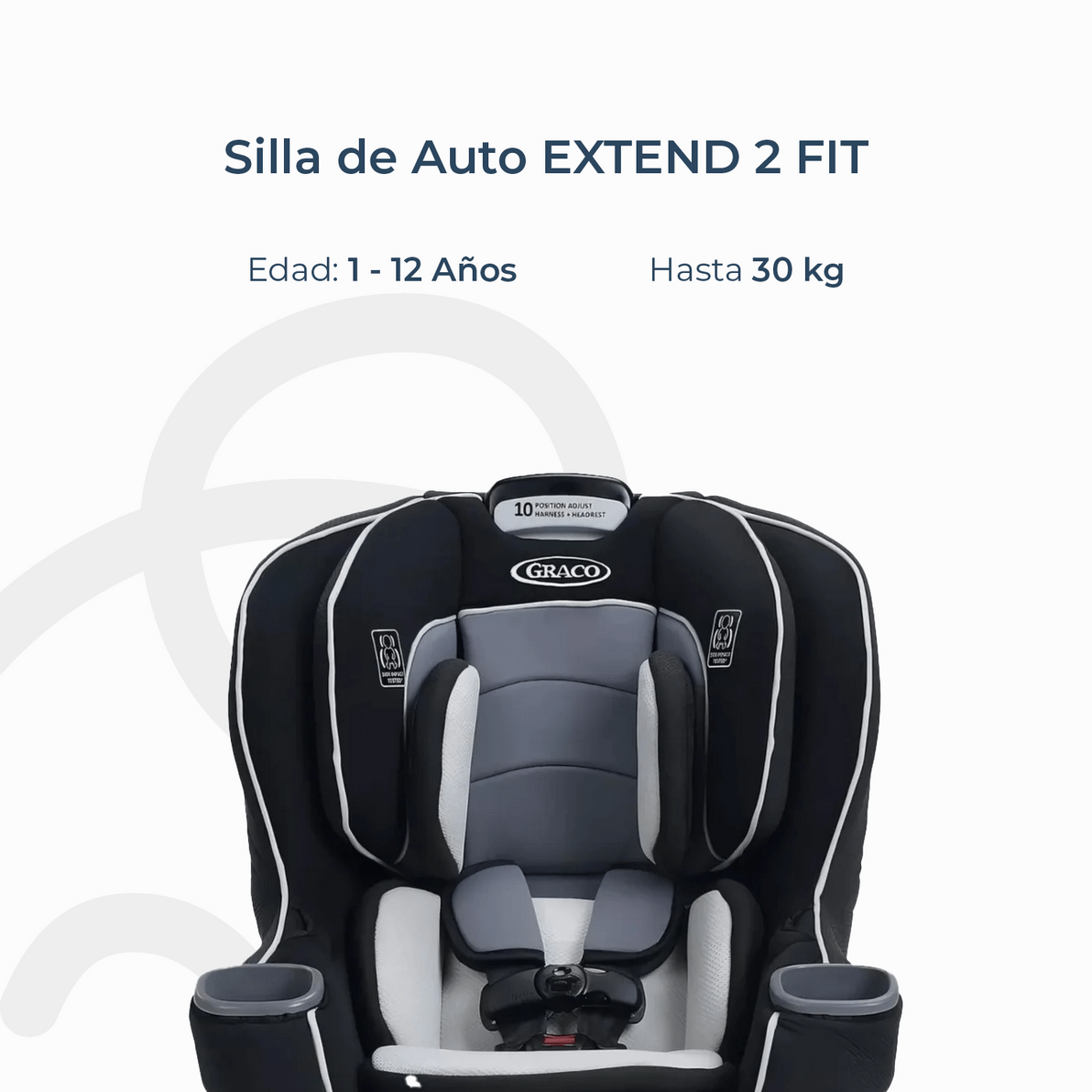 Graco Silla de auto convertible Silla de auto convertible Extend2fit Gothan  2 en 1 - Graco GR42201963212