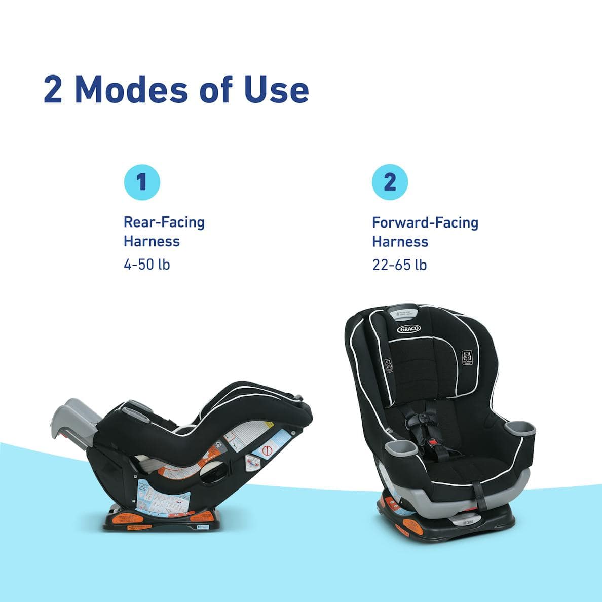 Graco Silla de auto convertible Silla de auto convertible Extend2fit Redmond 2 en 1 - Graco GR42202136800