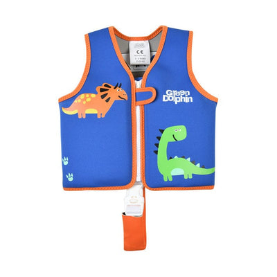 Chaleco Flotador Dinosaurio Azul 15 a 19 kg - Green Dolphin