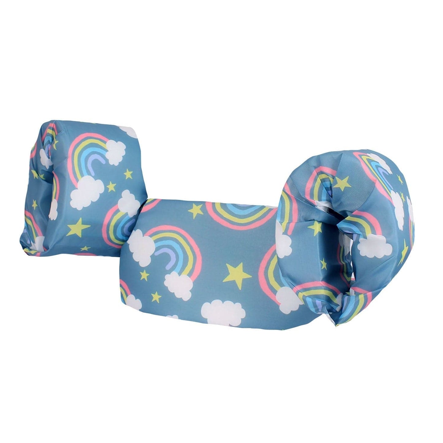 Green dolphin Flotadores Flotador con Alitas Arcoiris celeste G143