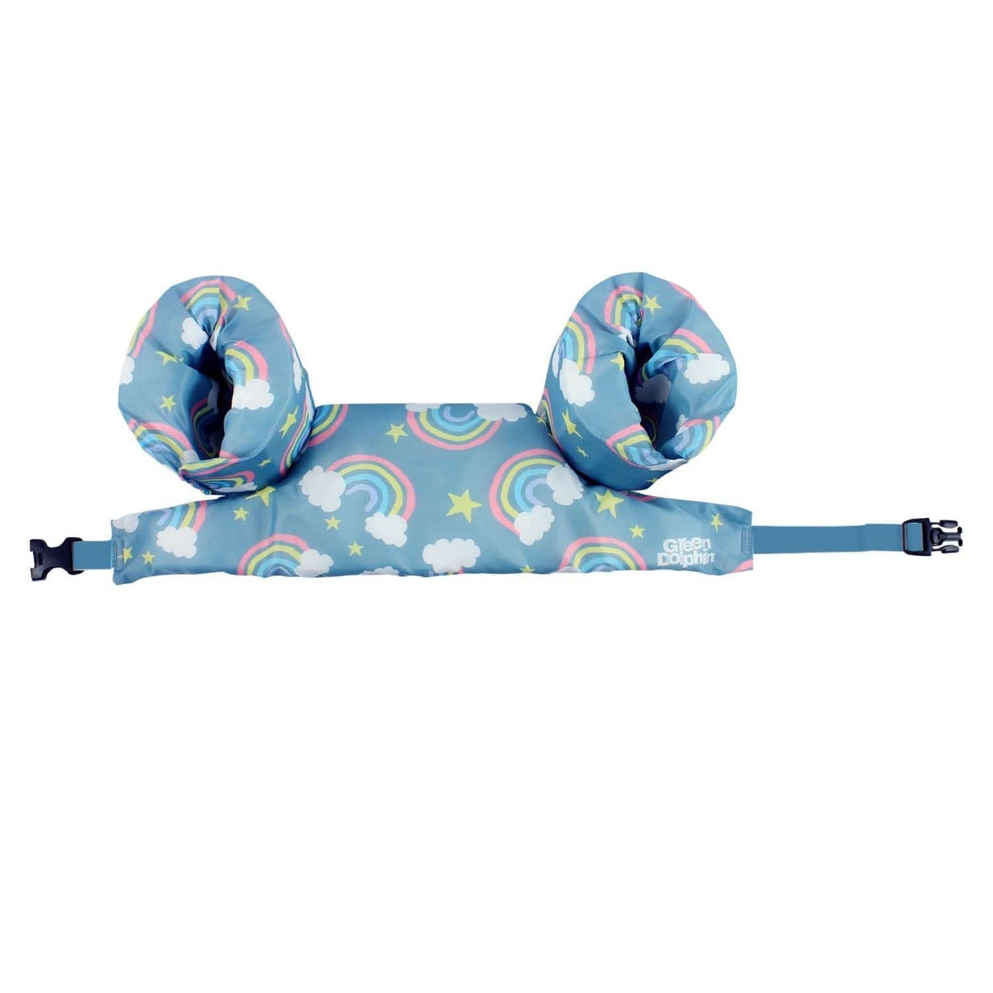 Green dolphin Flotadores Flotador con Alitas Arcoiris celeste G143