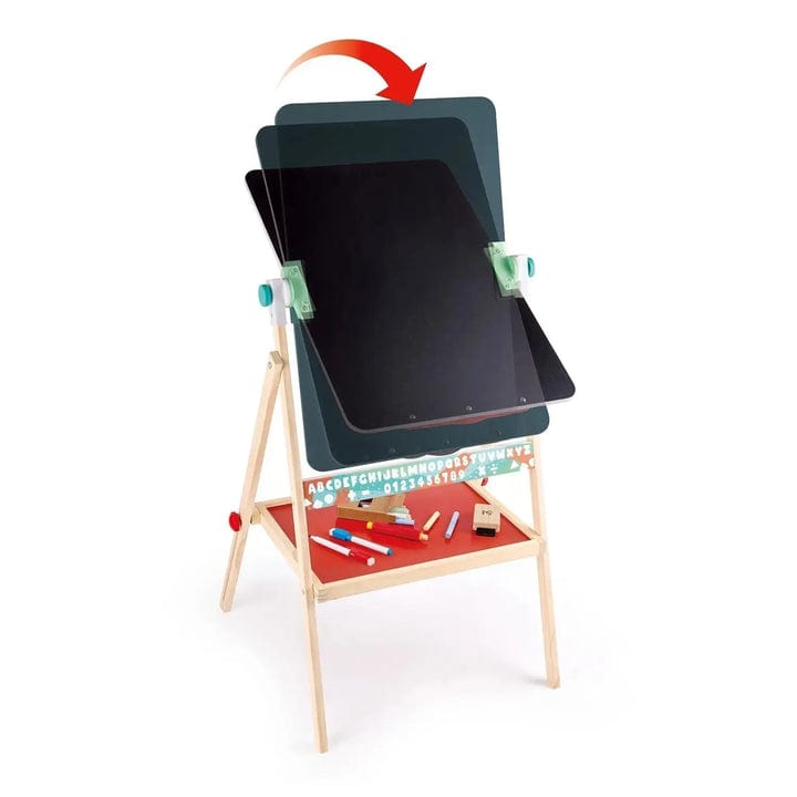 Hape Arte / Manualidades Pizarra blanca y negra 3 en 1 plegable de doble cara - Hape E1063