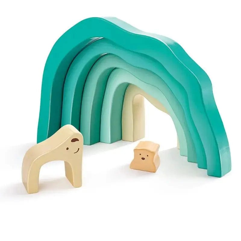 Hape Bloques / Construcción Bloques apilables de oso polar ártico - Hape E0490