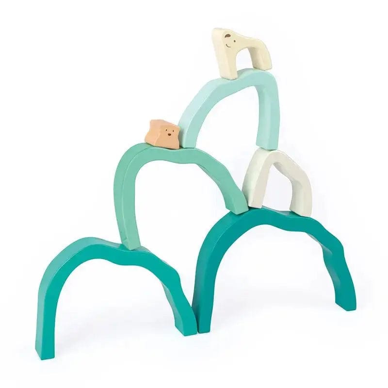 Hape Bloques / Construcción Bloques apilables de oso polar ártico - Hape E0490