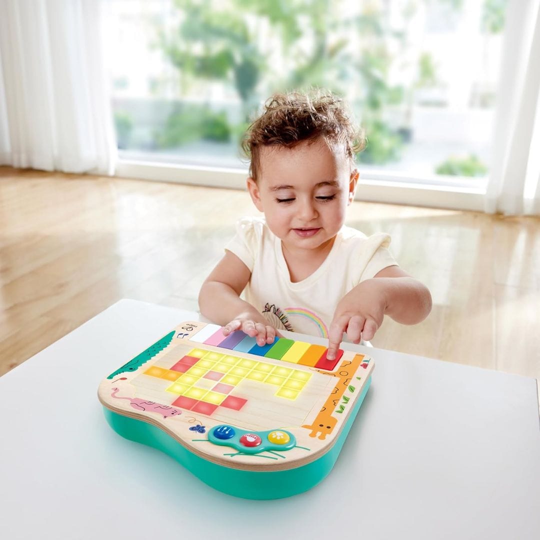 Hape Camara de foto Piano de madera pixel - Hape E0635