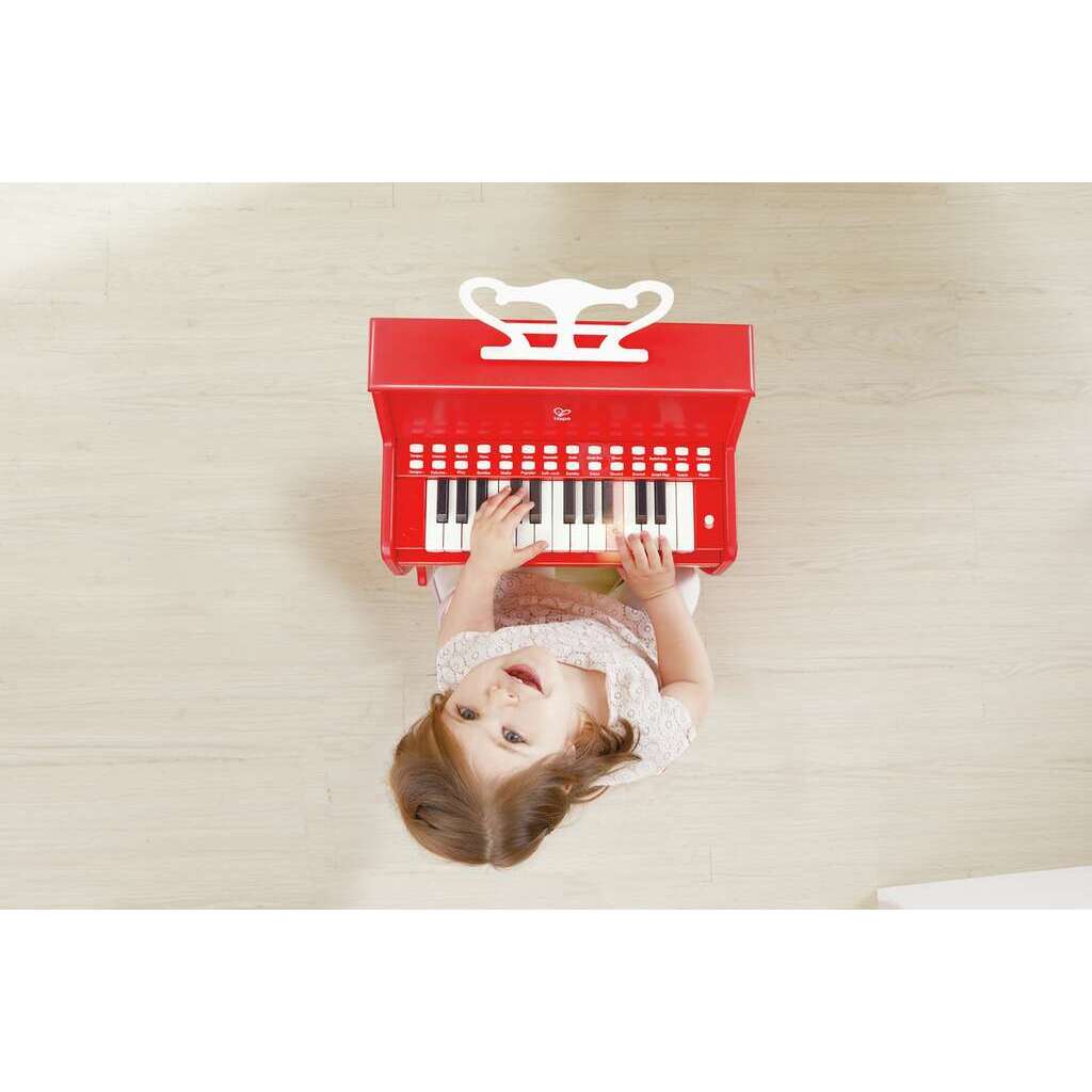 Hape Instrumentos musicales Piano de madera aprende con Luces / Rojo - Hape E0628
