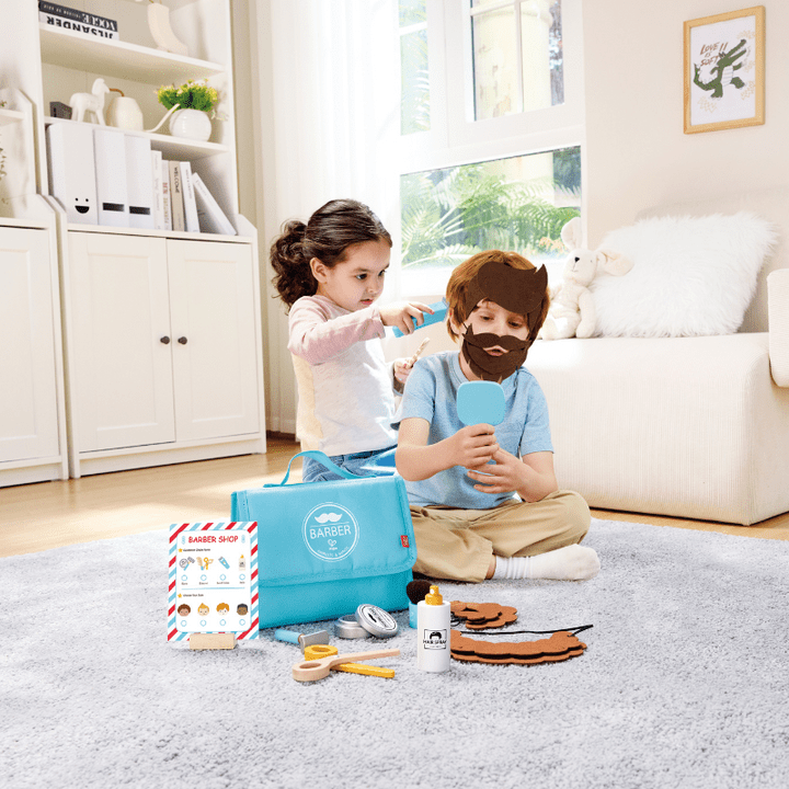 Hape Juegos de roles Kit de Barberia - Hape E3226