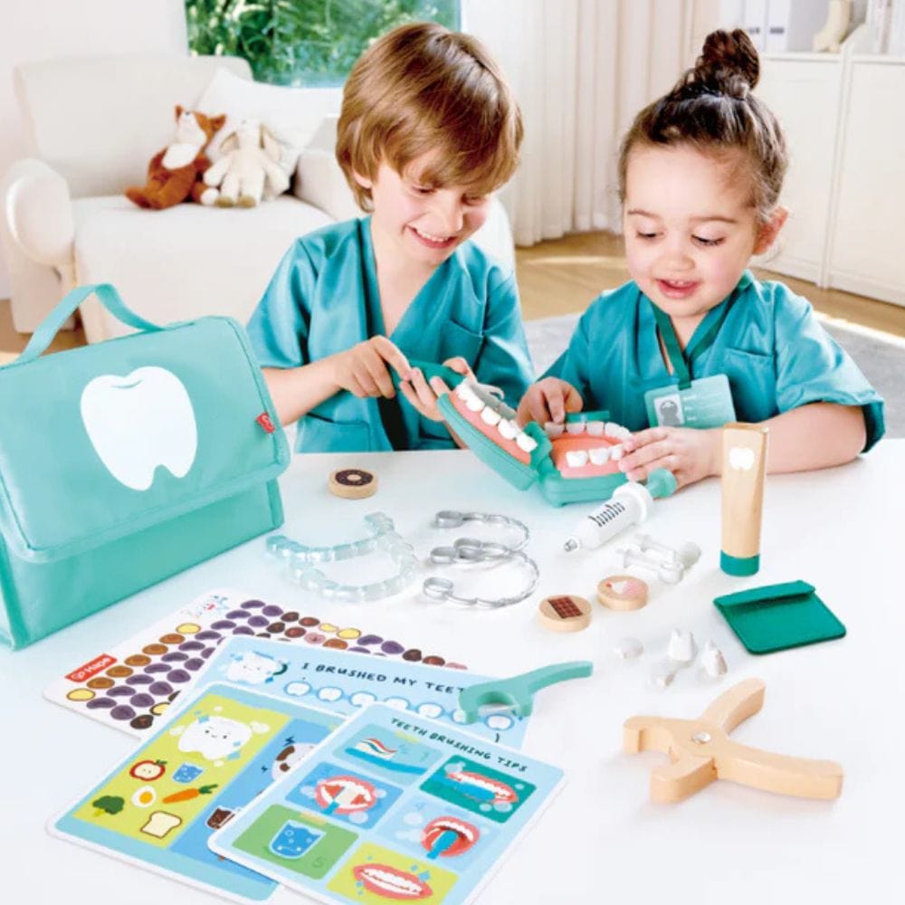 Hape Juegos de roles Kit Juego de Clínica Dental Super Smile - Hape E3227