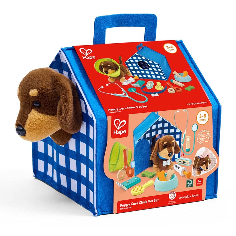 Hape Juegos de roles Set Clínica veterinaria para cachorros - Hape E3229