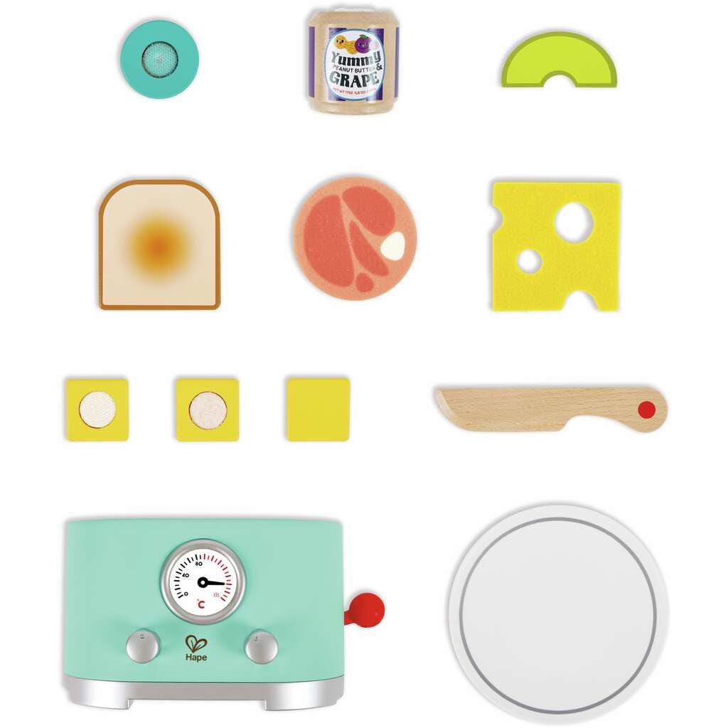 Hape Juegos de roles Tostadora de madera Ding & Pop-up - Hape E3215