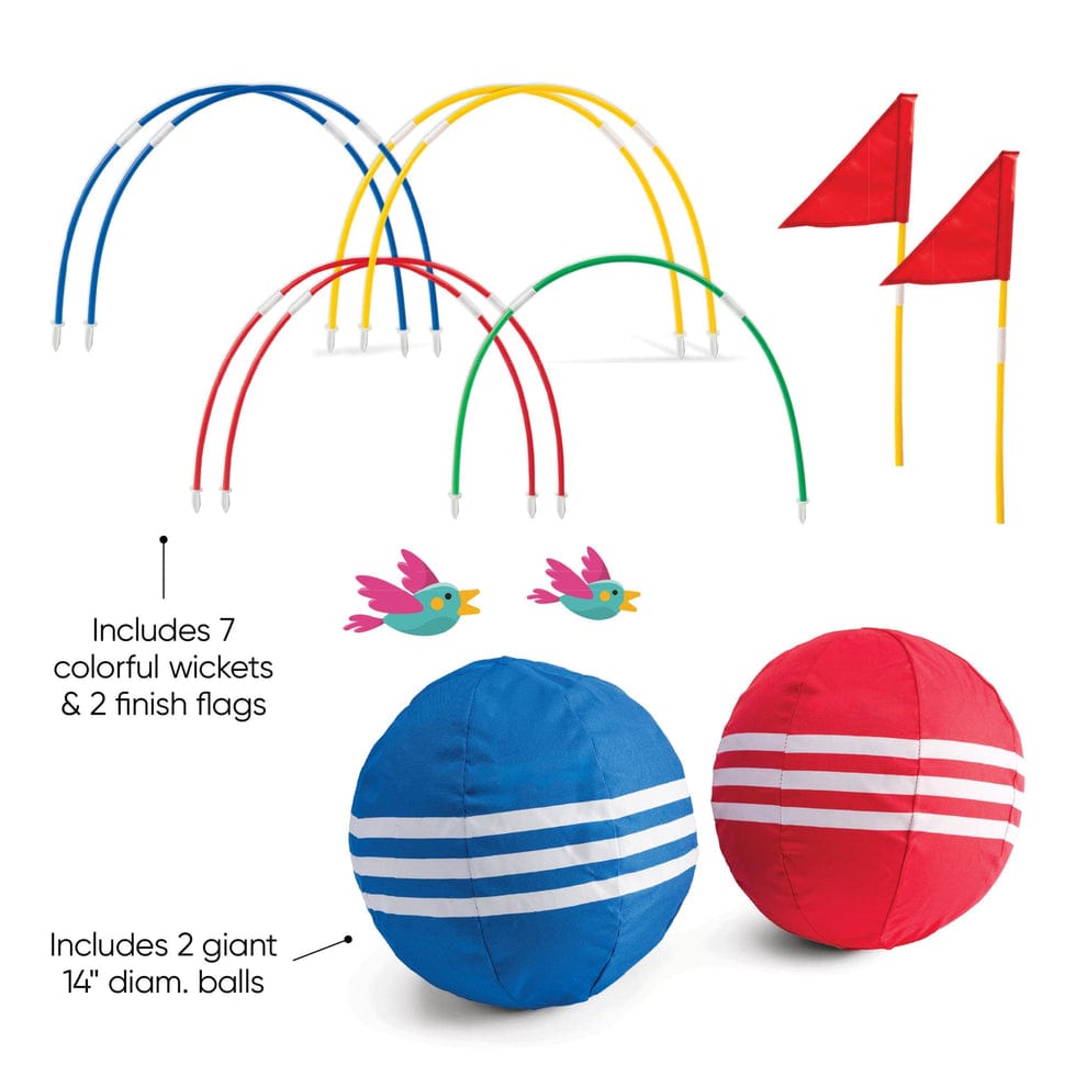 Hostfull Juegos de Exterior Set de Juego de Croquet Gigante - HostFull 65980