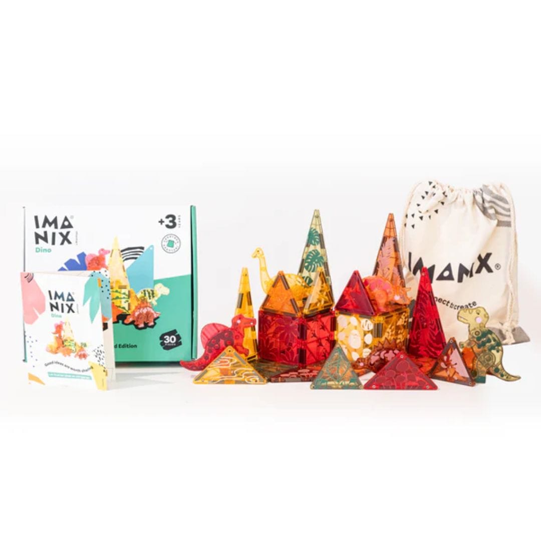 Imanix Juegos Magnéticos Imanix dino 30 piezas IMA-DI30