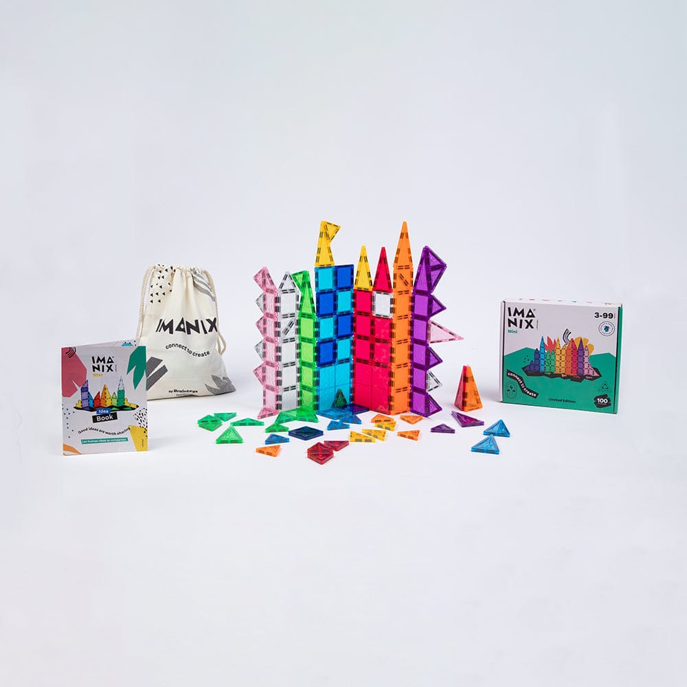 Imanix Juegos Magnéticos Juego de construcción IMANIX Mini 100 piezas IMA-TM100