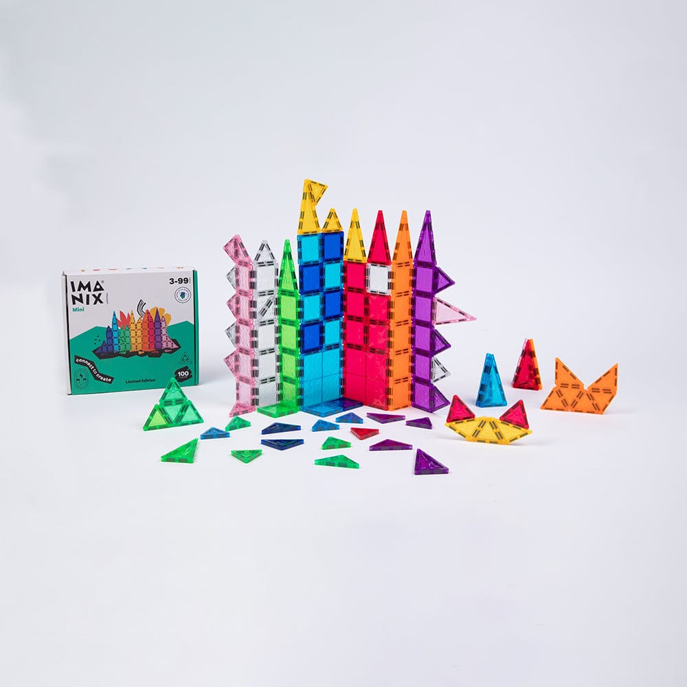 Imanix Juegos Magnéticos Juego de construcción IMANIX Mini 100 piezas IMA-TM100