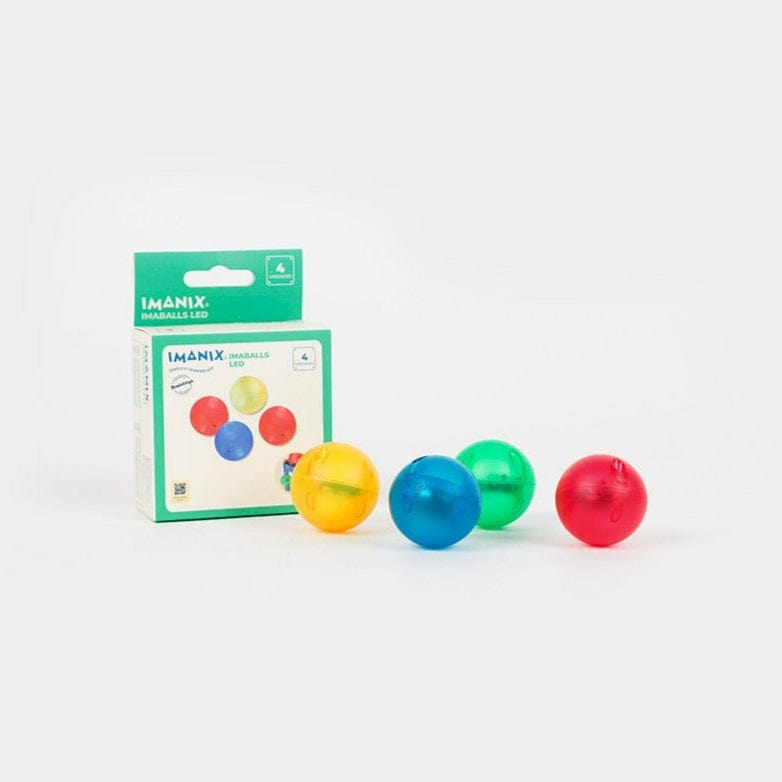 Imanix Juegos Magnéticos Set 4 Pelotas Led Imaballs IMA-4LB