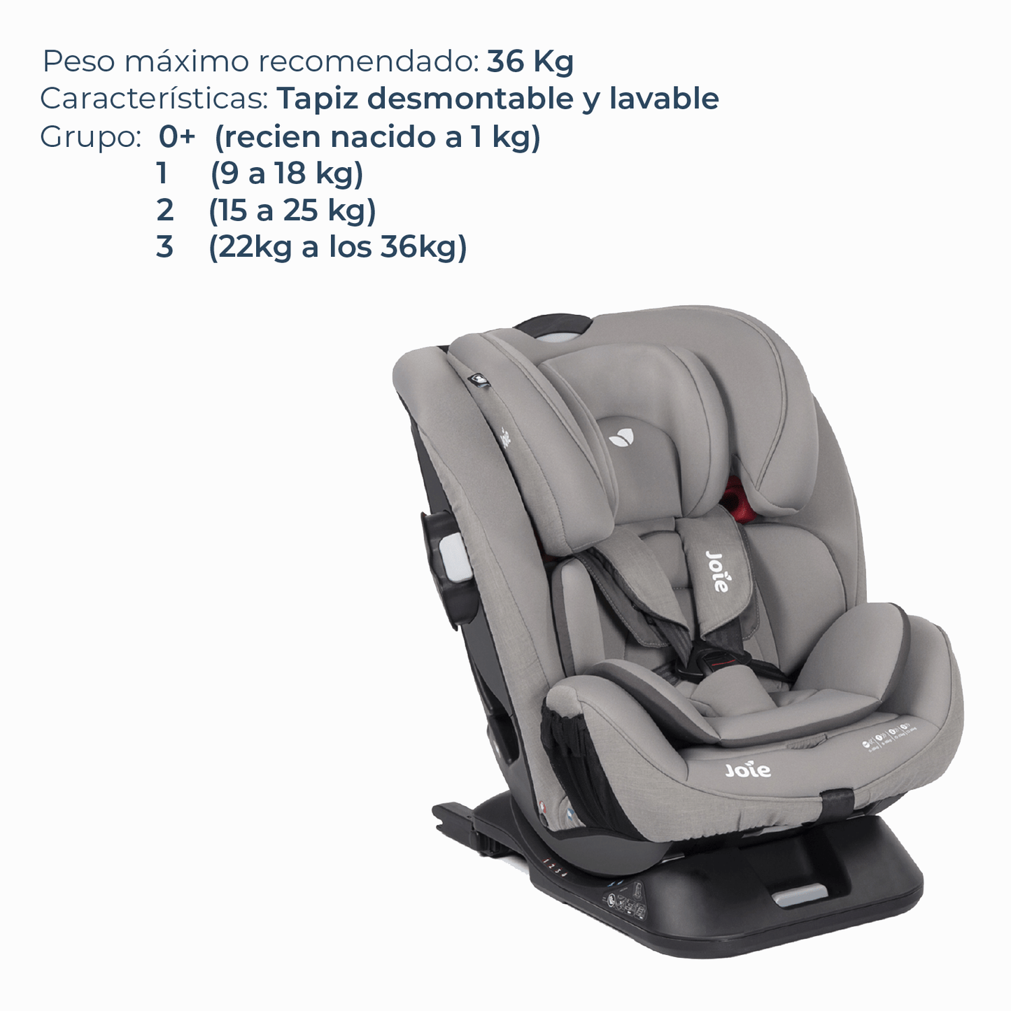 Joie Silla de auto convertible Silla de auto convertible every stage FX Gray Flannel - Joie