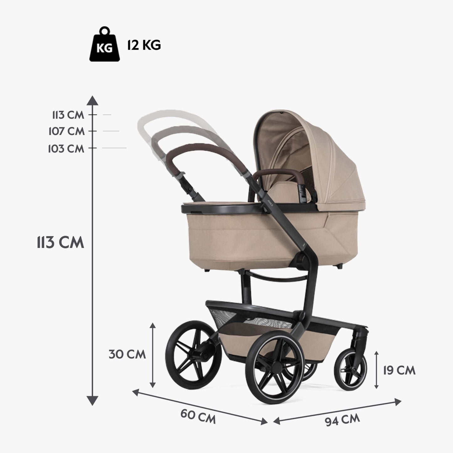 Joolz Coche Coche de paseo y moisés Day5 Sandy Taupe - Joolz JO540004