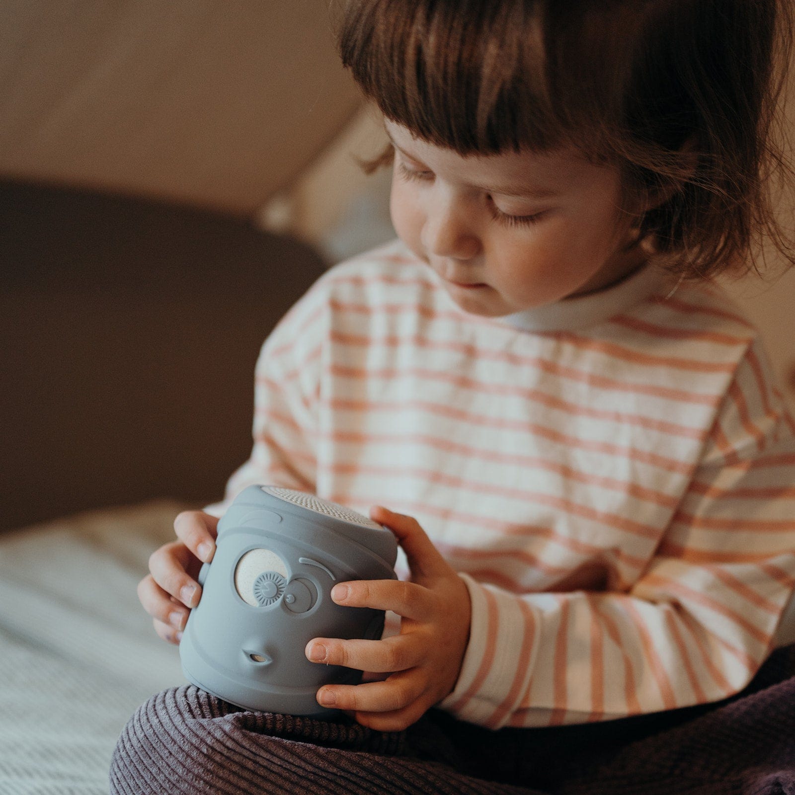 Kidywolf Cuentacuentos Altavoz azul con forma de mecánico Kidymusic KIDYMUSIC-AS