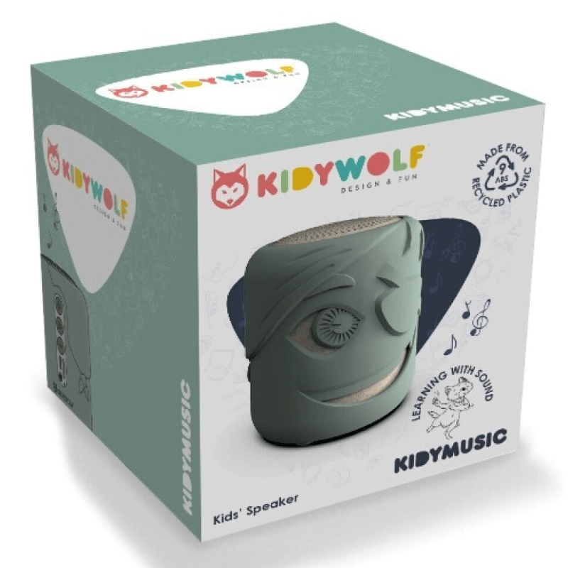 Kidywolf Cuentacuentos Altavoz verde con forma de pirata Kidymusic KIDYMUSIC-PI