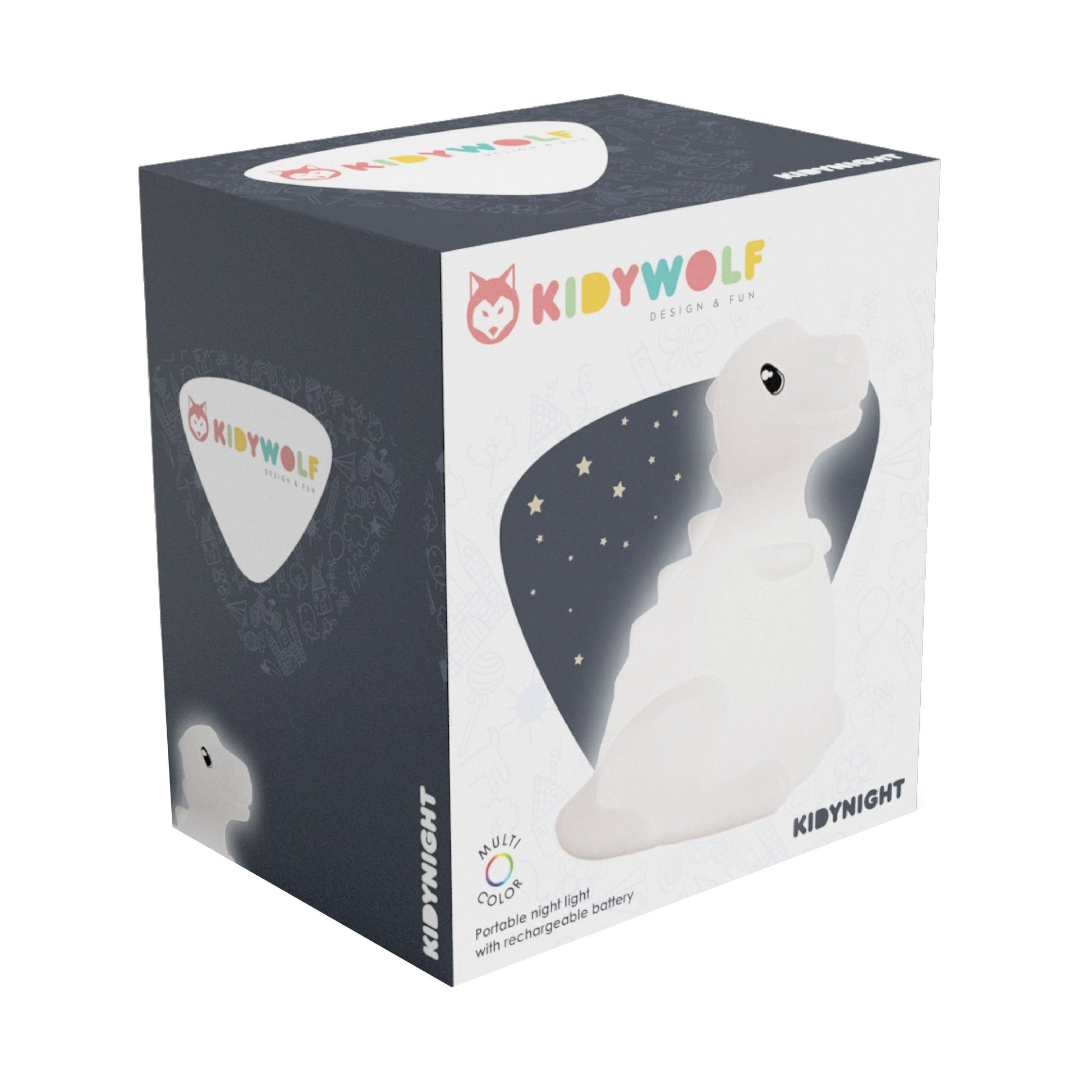 Kidywolf Decoración Lámpara de Noche Dino KIDYNIGHT-DI