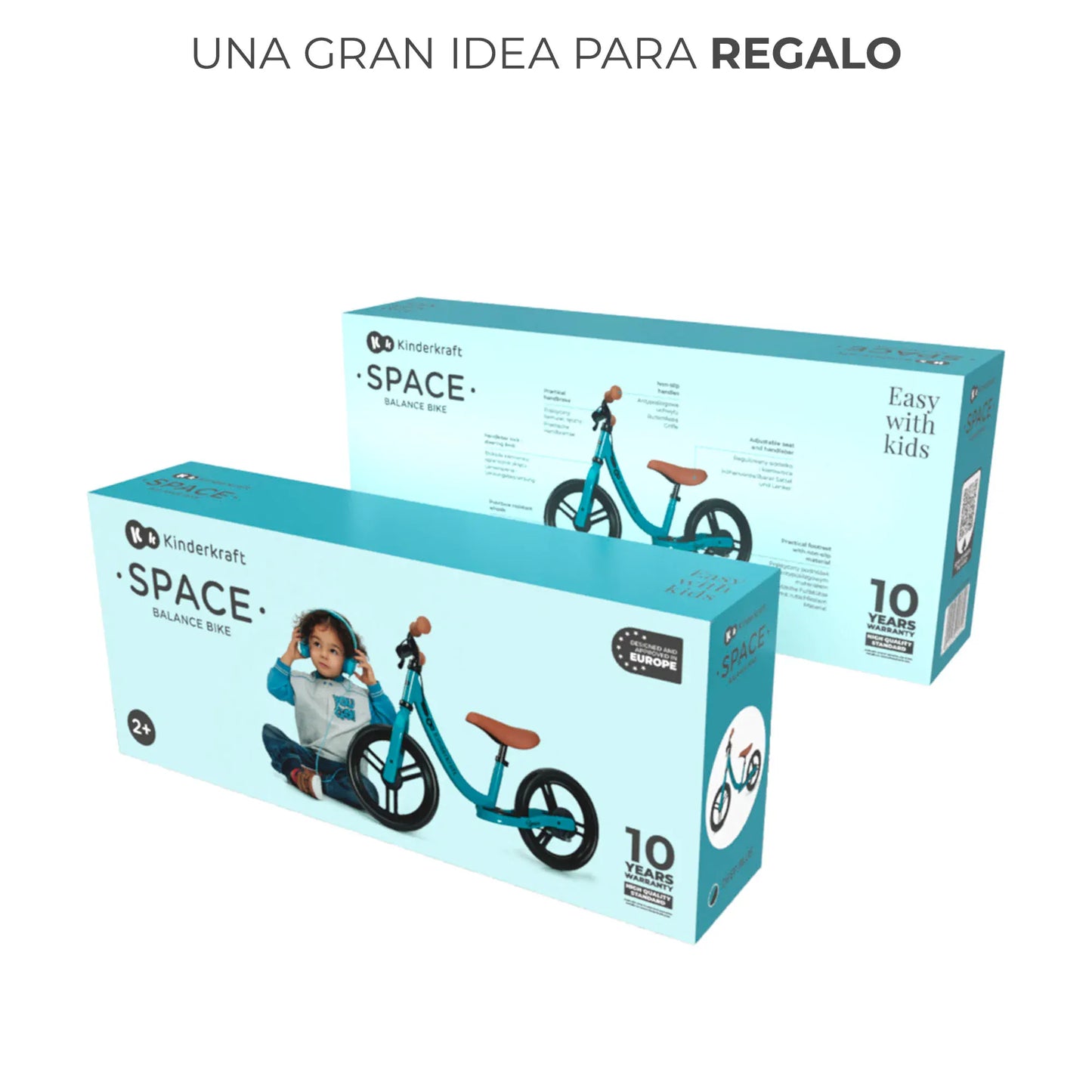 Kinderkraft Bicis Bicicleta de Balance SPACE 2021 Deep Blue- Kinderkraf KRSPAC23BLU