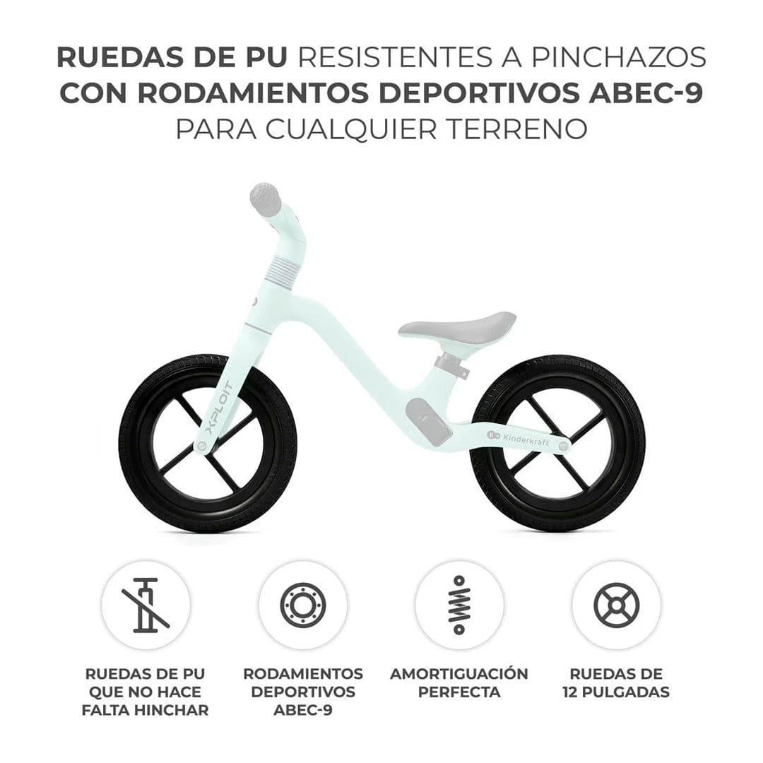 Kinderkraft Bicis Bicicleta de balance Xploit turquesa - Kinderkraft KRXPLOITTUR