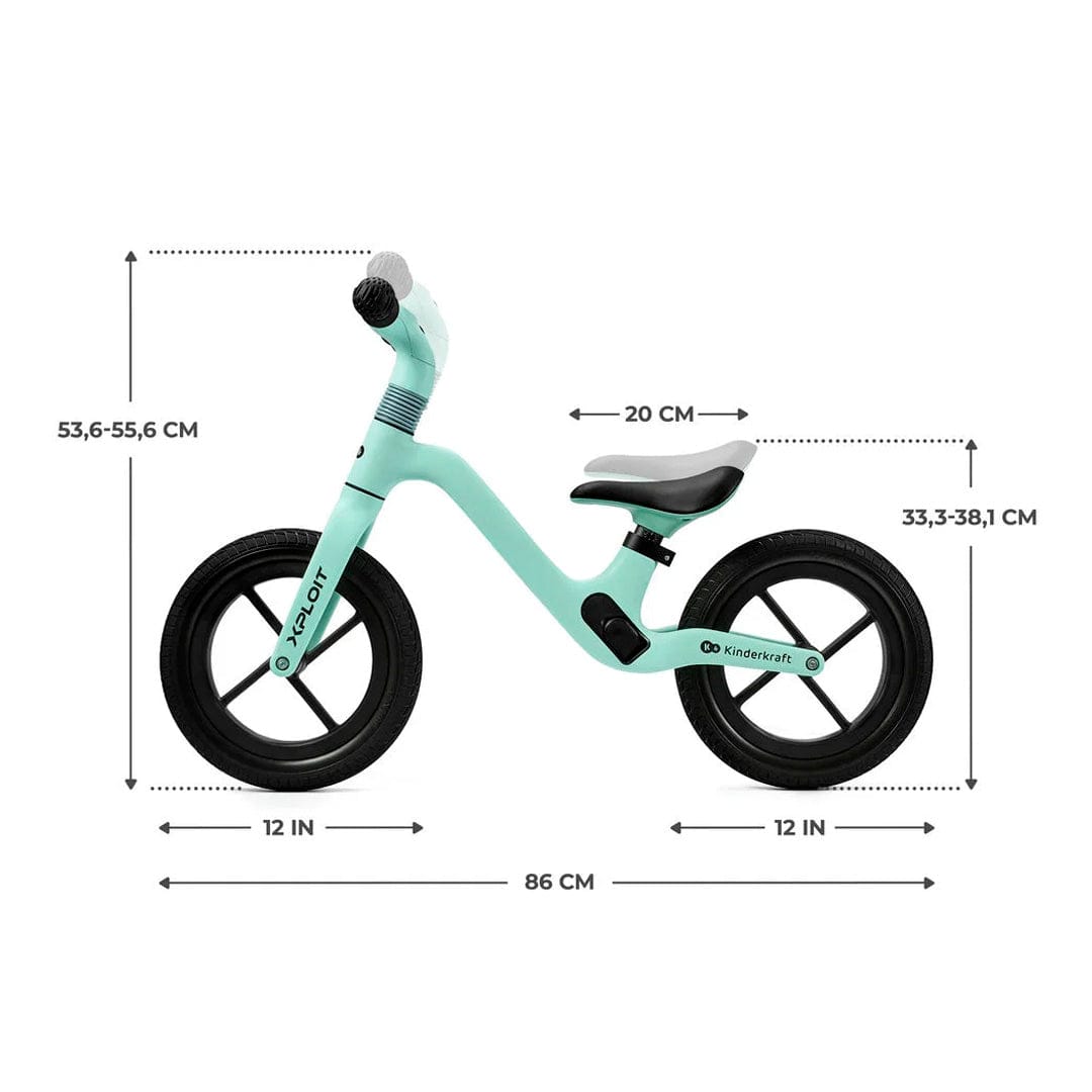 Kinderkraft Bicis Bicicleta de balance Xploit turquesa - Kinderkraft KRXPLOITTUR