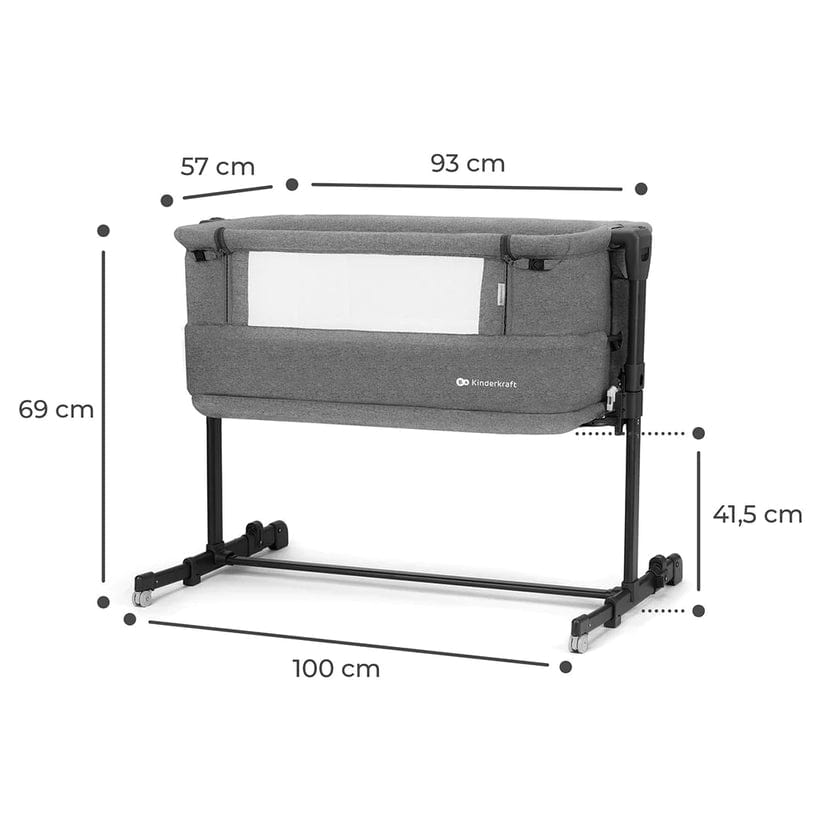 KINDERKRAFT cunas Cuna Colecho Corral Neste Grow Dark Grey - Kindekraft KCNEGRGRY