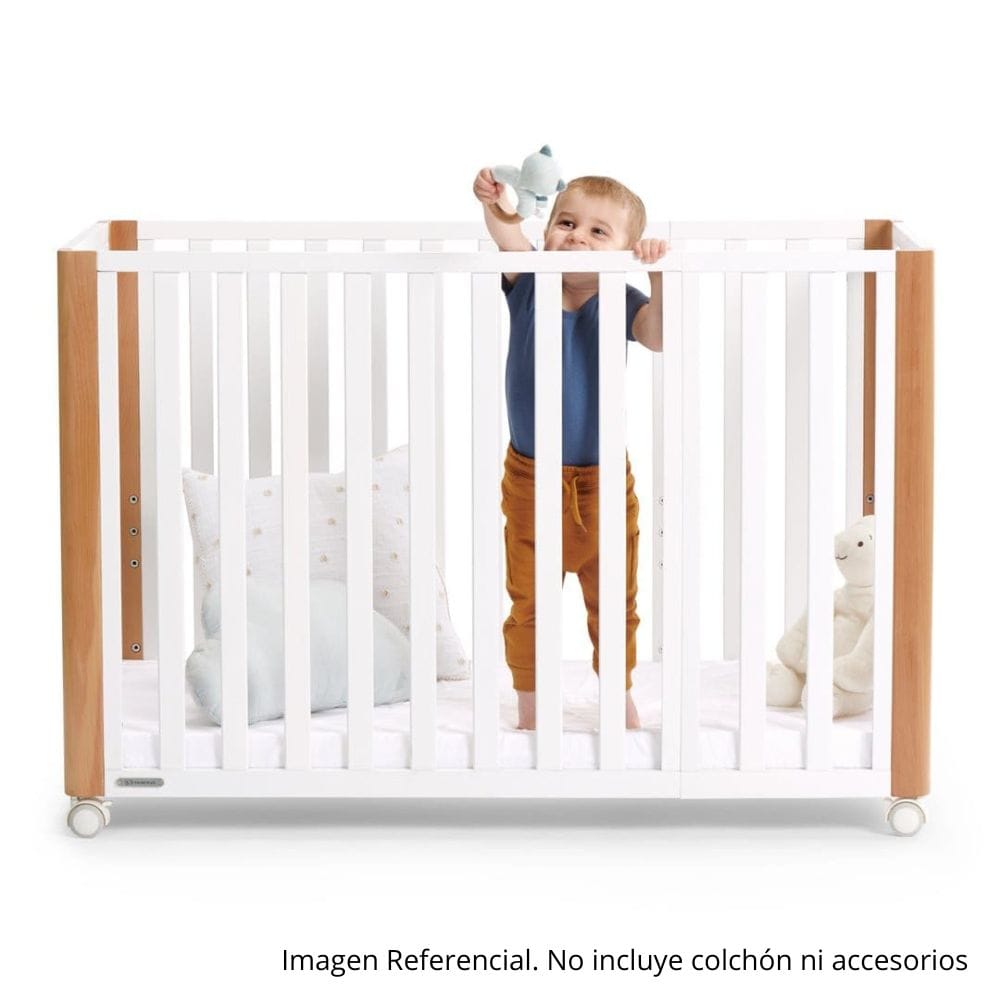 Kinderkraft cunas Cuna de madera Koya 120 x 60 sin colchón - Kinderkraft KFKOYAWHT