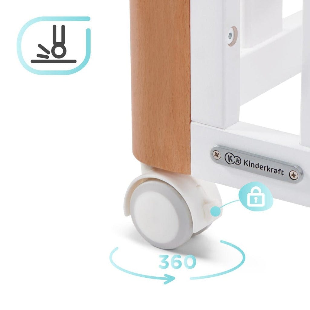 KINDERKRAFT cunas Cuna de Madera Koya 4 en 1 KFKOYAWHT