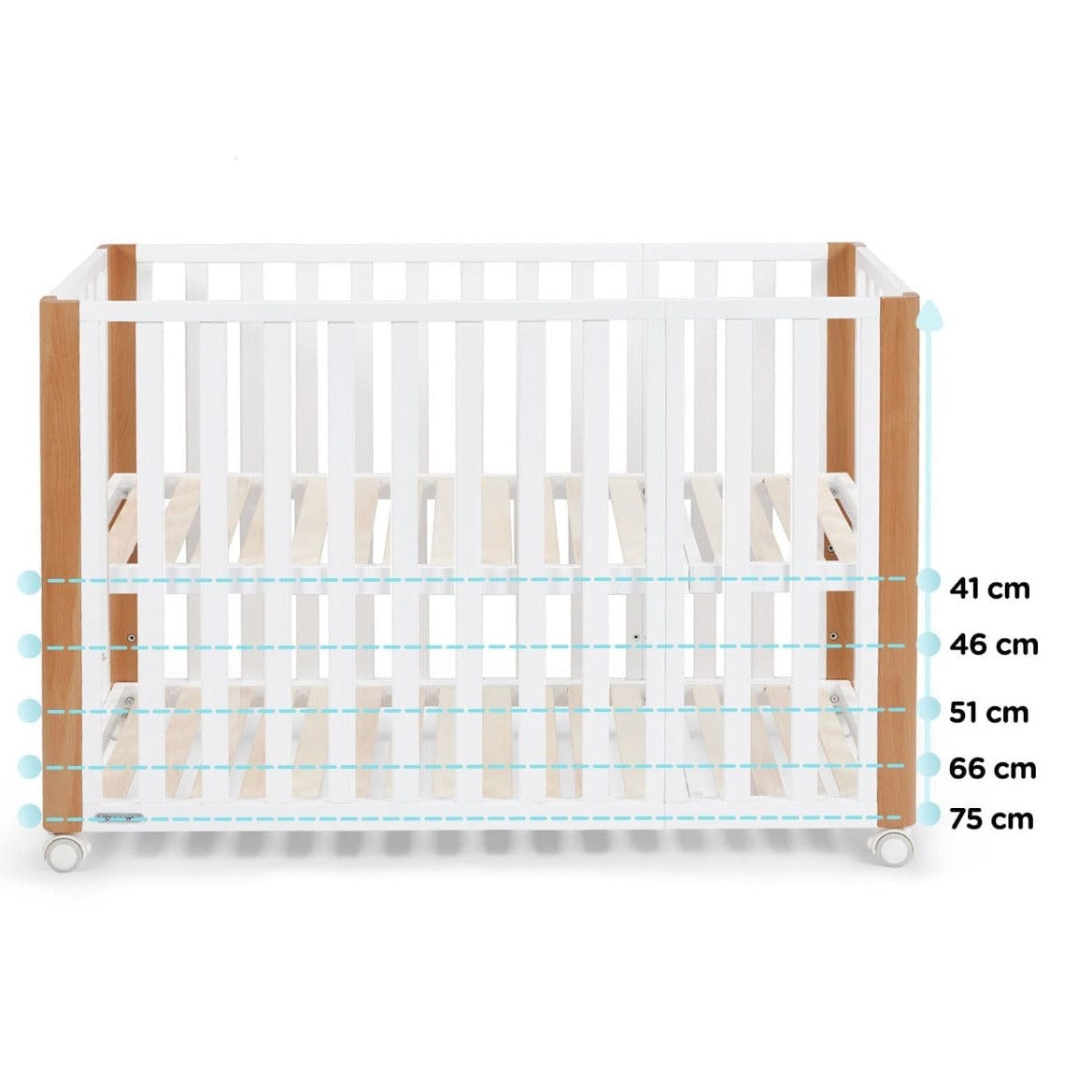 KINDERKRAFT cunas Cuna de Madera Koya 4 en 1 KFKOYAWHT