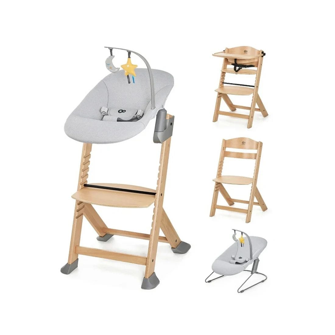 Kinderkraft Sillas de comer Arma tu Pack Silla Enock con Silla Nido Mecedora Calmee Kinderkraft armatupackenock