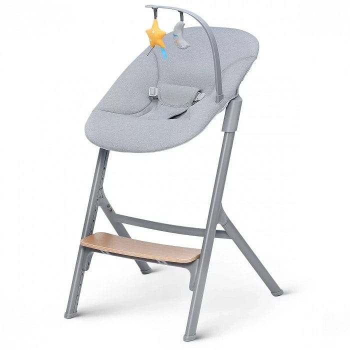Kinderkraft Sillas de comer Pack Silla Livy Wood con Silla Nido Mecedora Calmee - Kinderkraft packlivycalmee