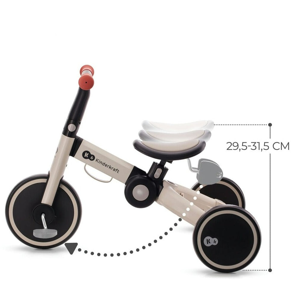 KINDERKRAFT Triciclos Triciclo 4TRIKE 3 en 1 Gris - Kinderkraft KR4TRI00BLK