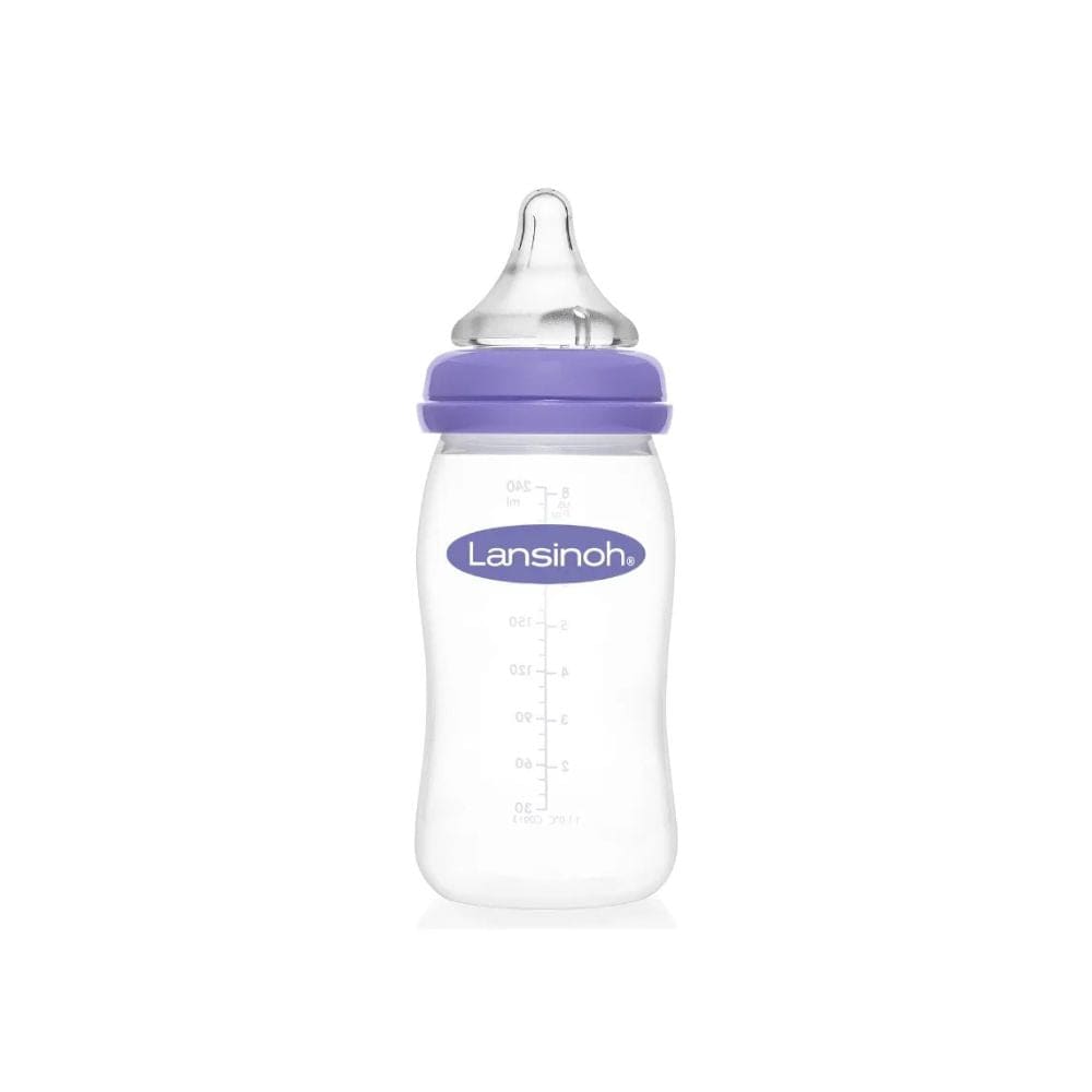 Lansinoh Mamadera Mamadera Natural wave Flujo medio 240 ml Transparente - Lansinoh 71055