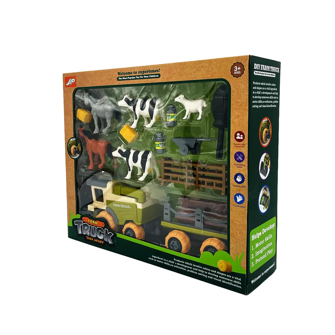 limei toys Juegos de roles Set de Granja Desmontable 14 Piezas-Limei Toys Z24740