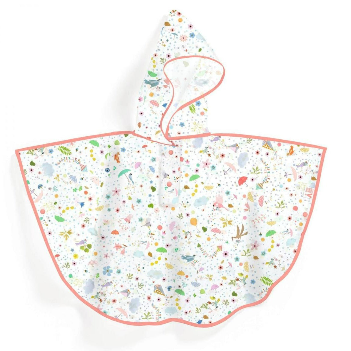 Little Big Room Accesorios para Ropa Capa de lluvia flores 3 a 5 años