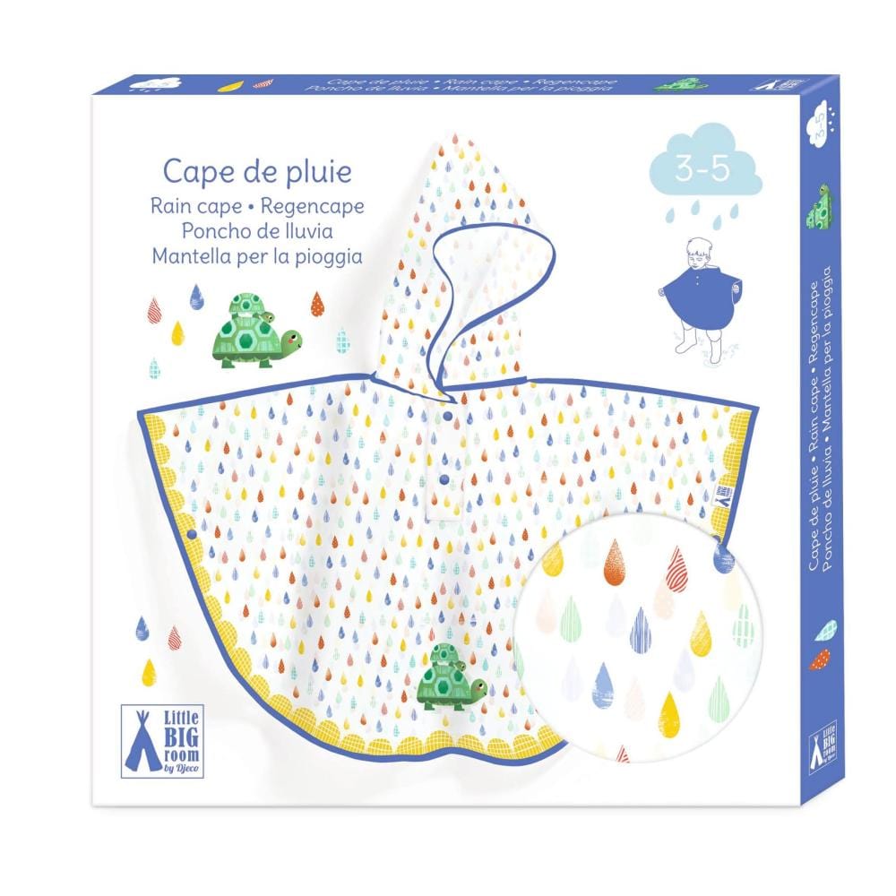 Little Big Room Accesorios para Ropa Capa de lluvia tortuga 3 a 5 años