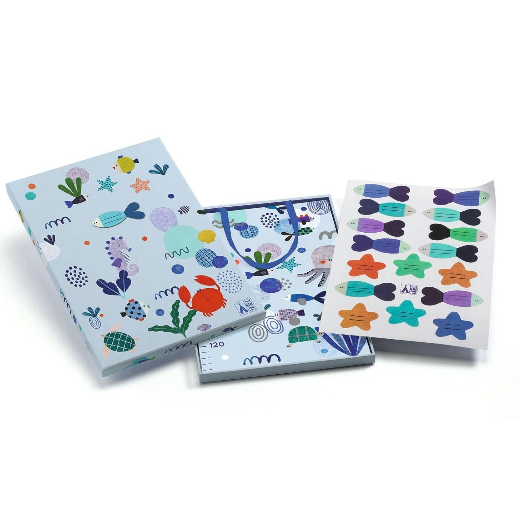 Little Big Room Decoración Medidor de Altura Mundo Acuático DD04050