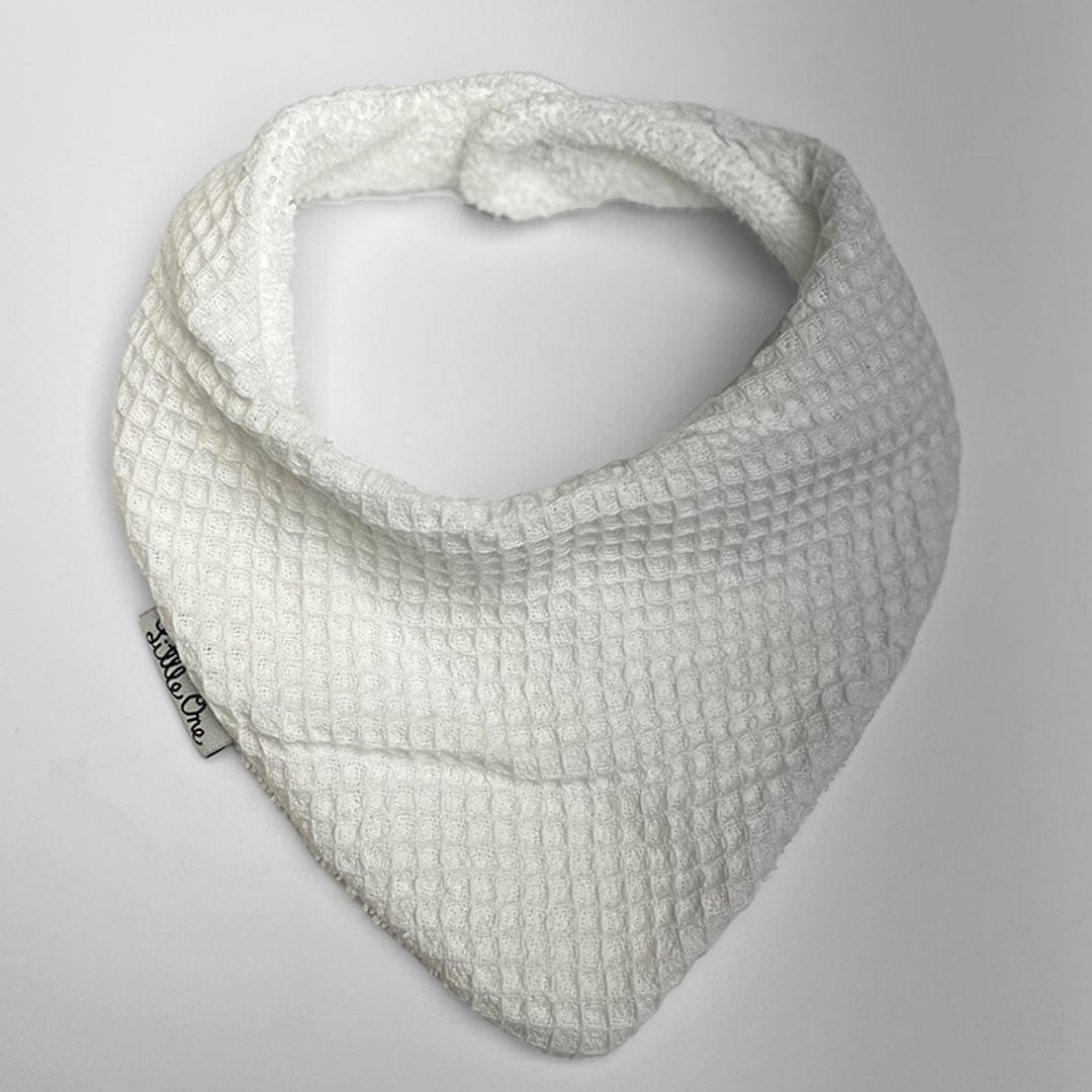 Little One Accesorios bebé Babero Bandana Blanco LOBABLA