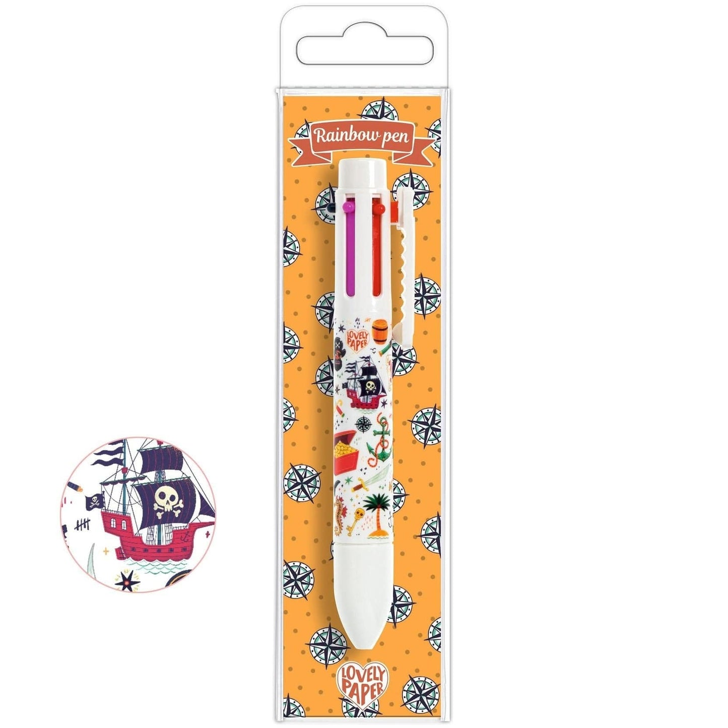 Lovely Paper Arte y Manualidades Lápiz de 6 colores Steve Rainbow DD03777