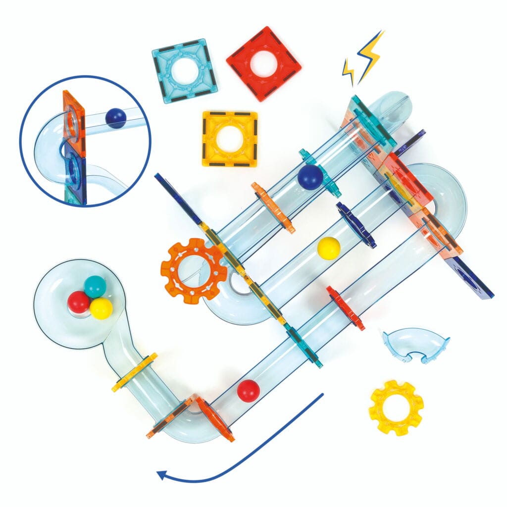 Ludi Bloques / Construcción Circuito magnético de Canicas - Ludi LU50055