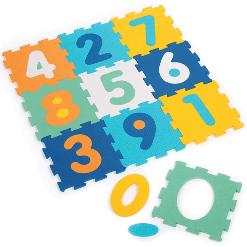 LUDI Decoración Alfombra de Juego Números Texturizada