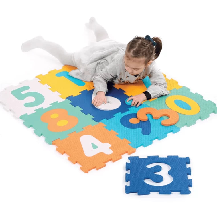 LUDI Decoración Alfombra de Juego Números Texturizada
