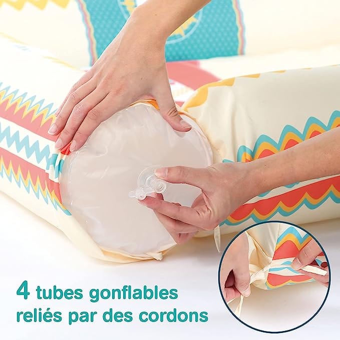 LUDI Destreza y Habilidades Alfombra de juego y gimnasio inflable LU20012