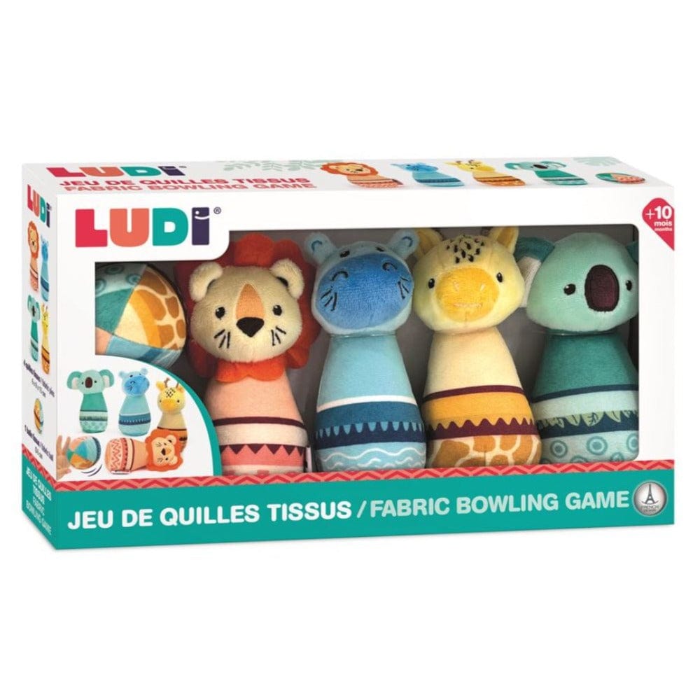 Juego de bowling animales de tela